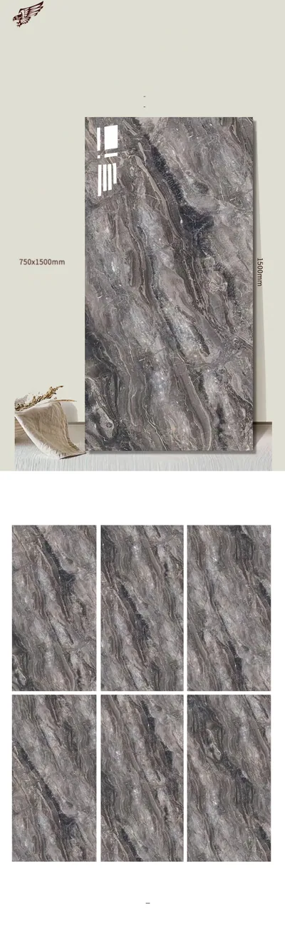 Carrelage 600×1200 mm brillant marbre