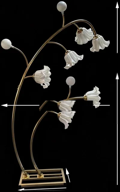 Colonne d'allée arbre de muguet, 9 têtes