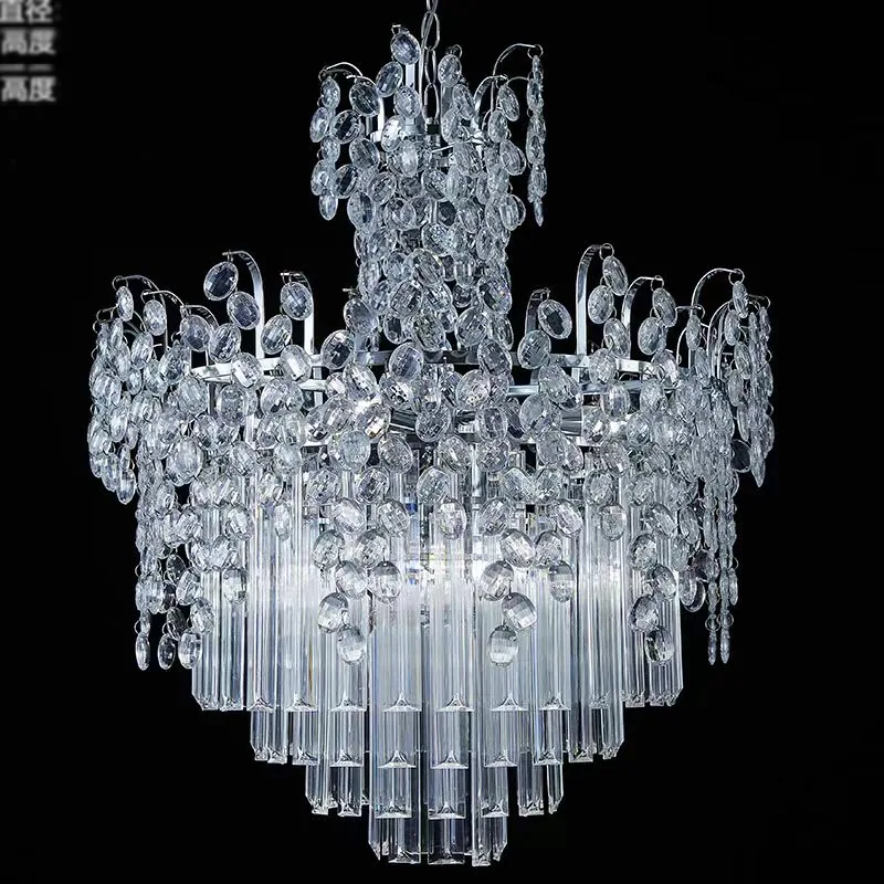 Lustre cristal, 6 feux