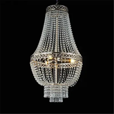 Lustre à rideau de perles