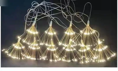 Suspension feu d'artifice T fil clignotant version, 10 têtes