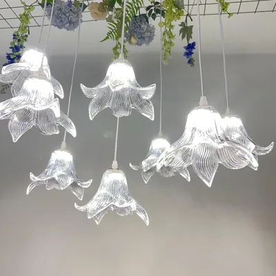 Suspension lys transparent LED SMD version, 10 têtes