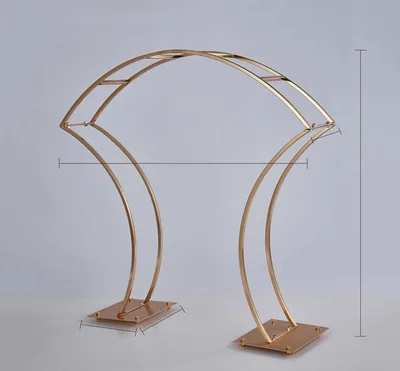 Arche décorative dorée 95 cm