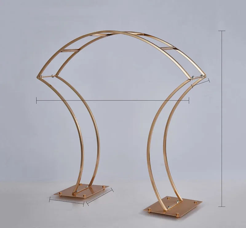 Arche décorative dorée 95 cm