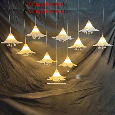 Guirlande lumineuse corolles opales