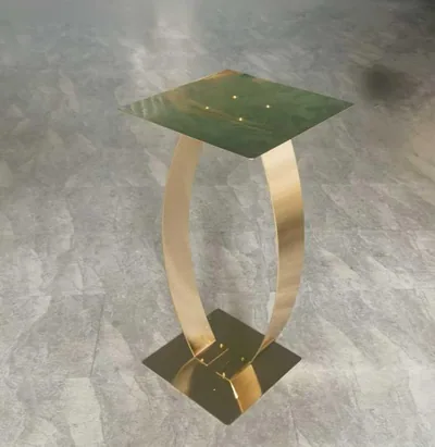Candélabre cristal 5 branches socle cristal