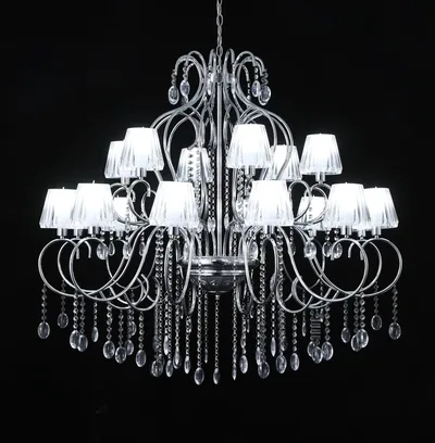 Lustre (abat-jour, 12+6 feux)