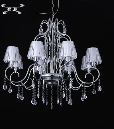 Lustre (coupelles de verre, 8 feux)