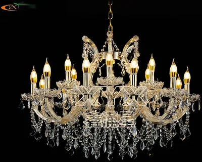 Lustre (plaquettes serties), 12+6 feux