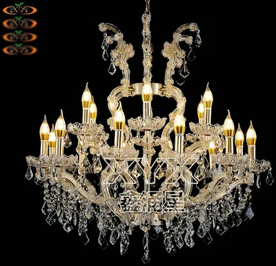 Lustre (plaquettes serties), 12+6 feux
