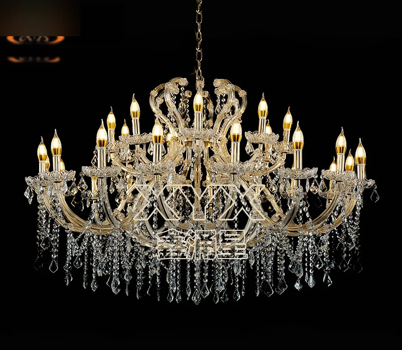 Chandelier with (set plates), 18+9 lights