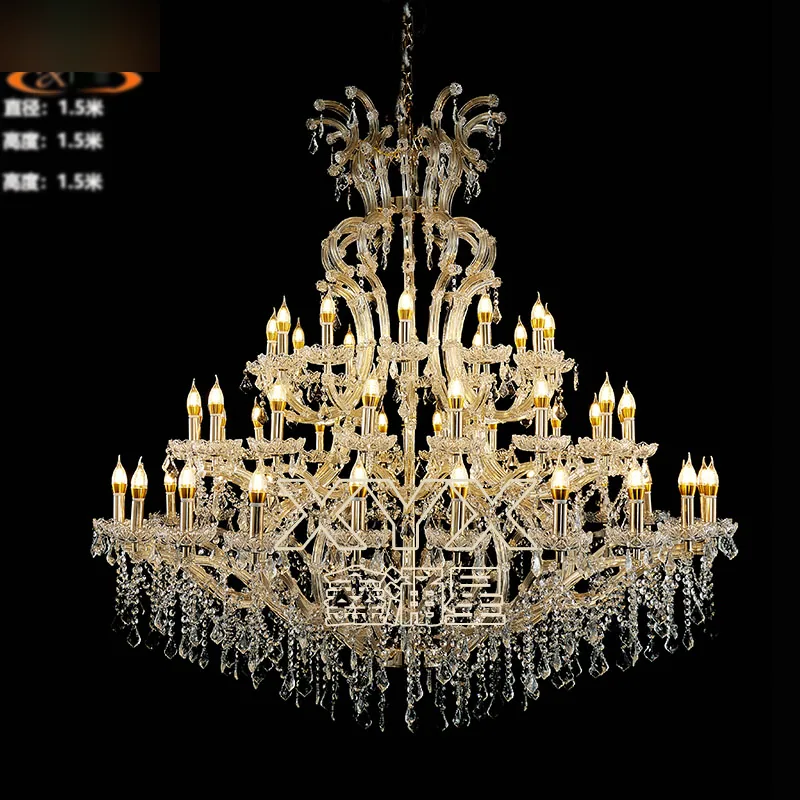 Lustre (plaquettes serties), 24+18+12 feux