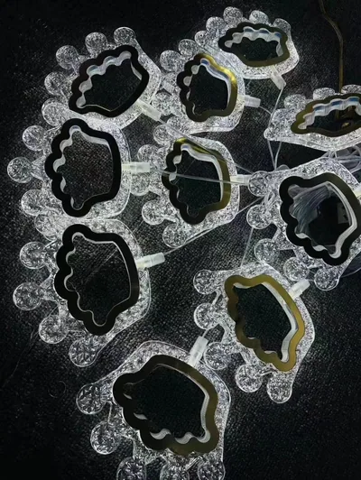 Lustre couronne facettée, 10 têtes