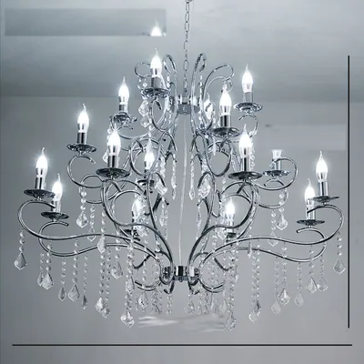 Lustre existe en doré, 8+4+4 feux