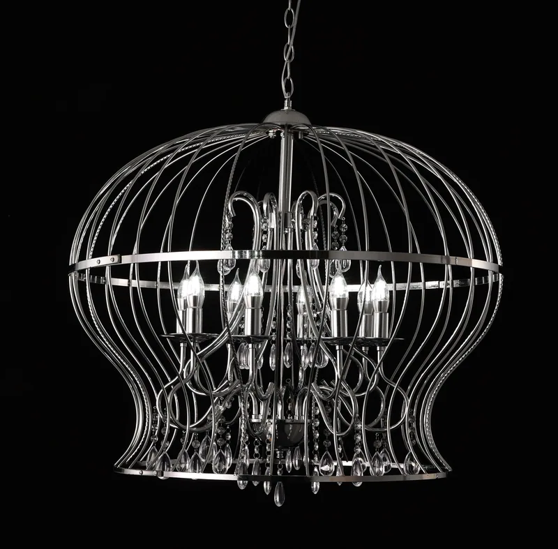 Large chandelier with model, 8 lights
