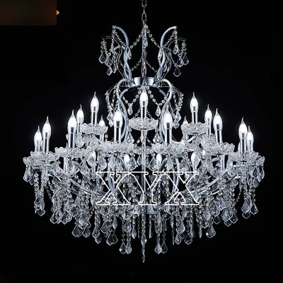 Lustre pampilles acryliques, 16+8 feux