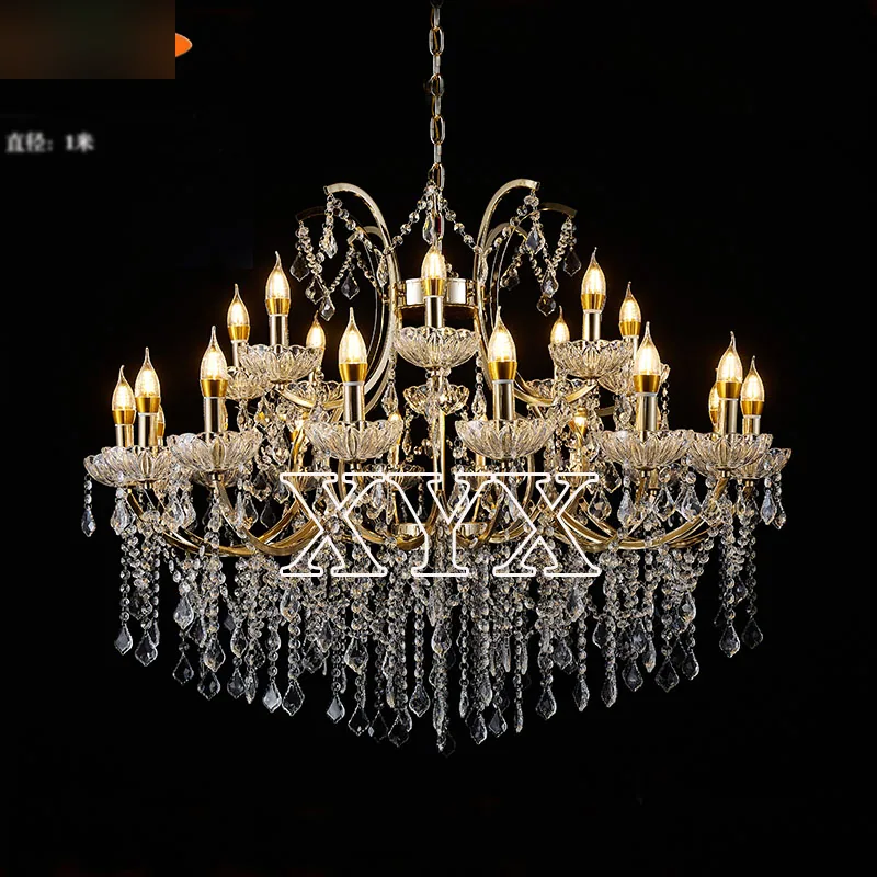 Lustre pampilles acryliques, 16+8 feux
