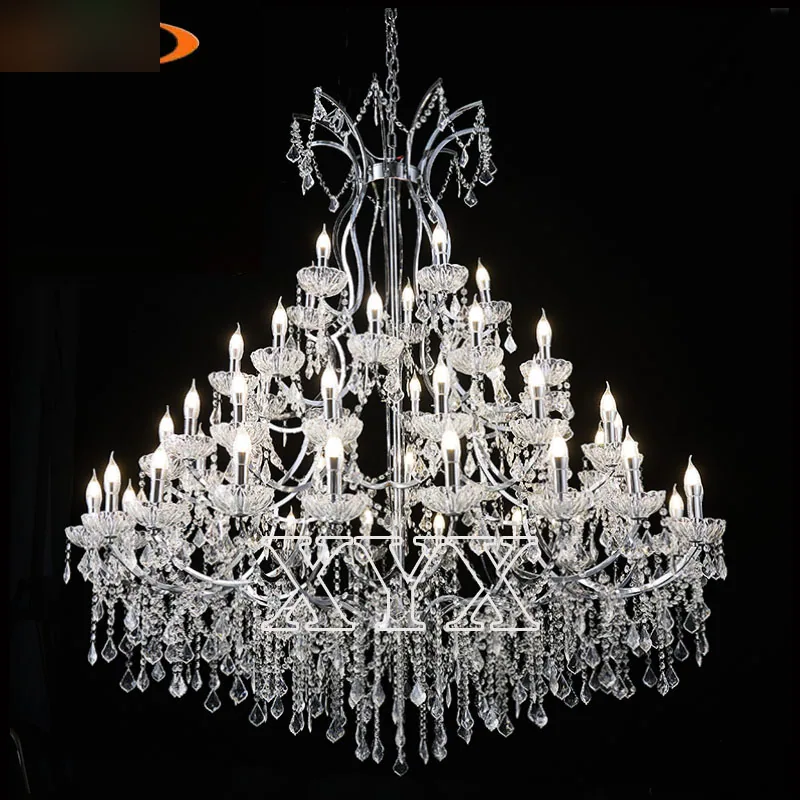 Lustre pampilles acryliques, 20+15+10+5 feux