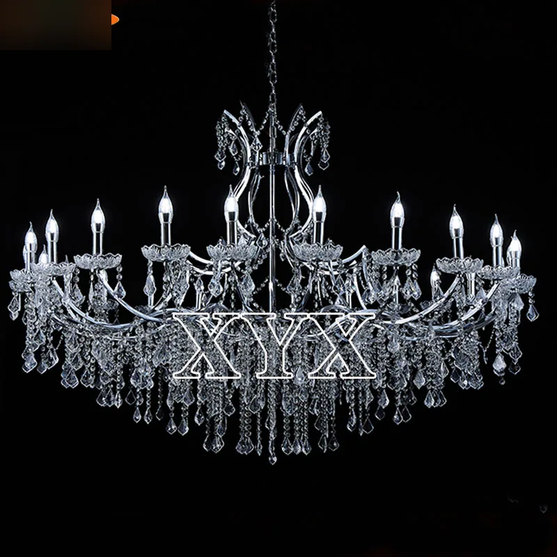 Lustre pampilles acryliques, 24 feux