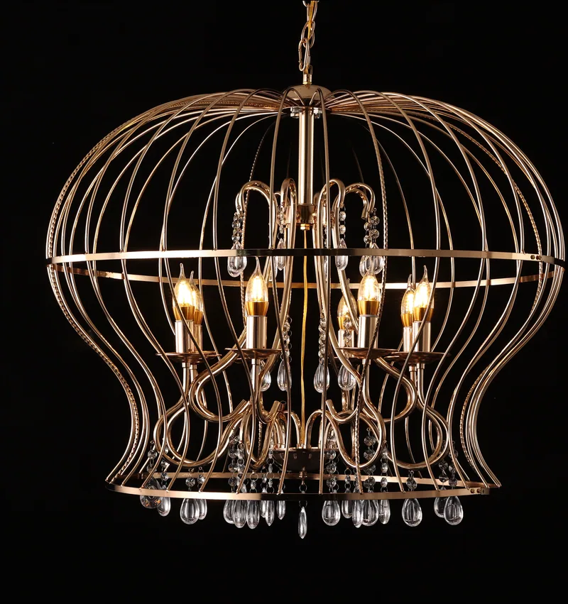 Small chandelier with model, 6 lights