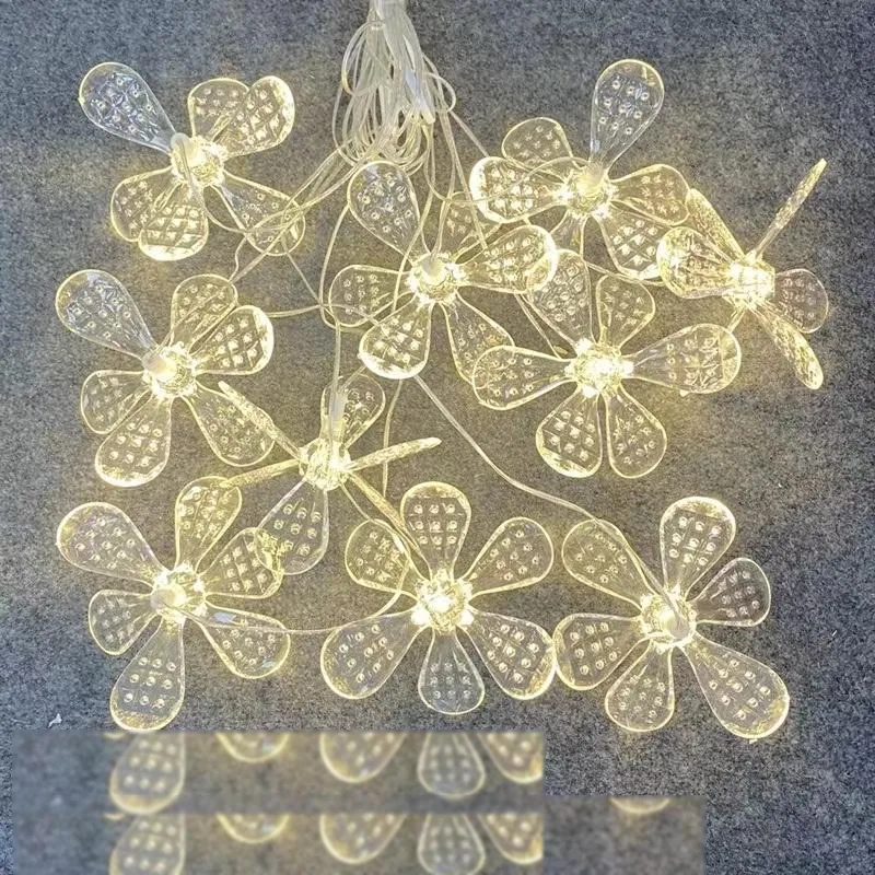 Lustre six pétales fleur, 10 têtes