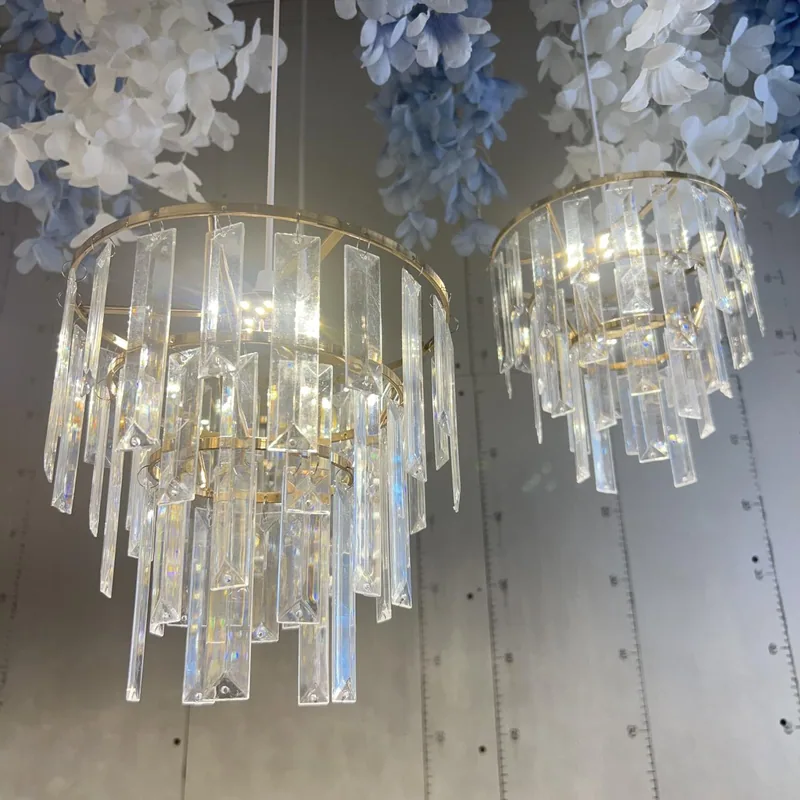 Chandelier with version b trois tiers ferris wheel, 3 lights