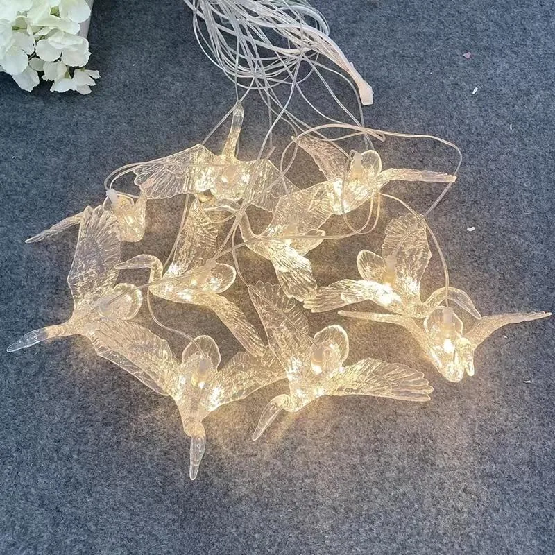 Chandelier with version c swan, 10 lights