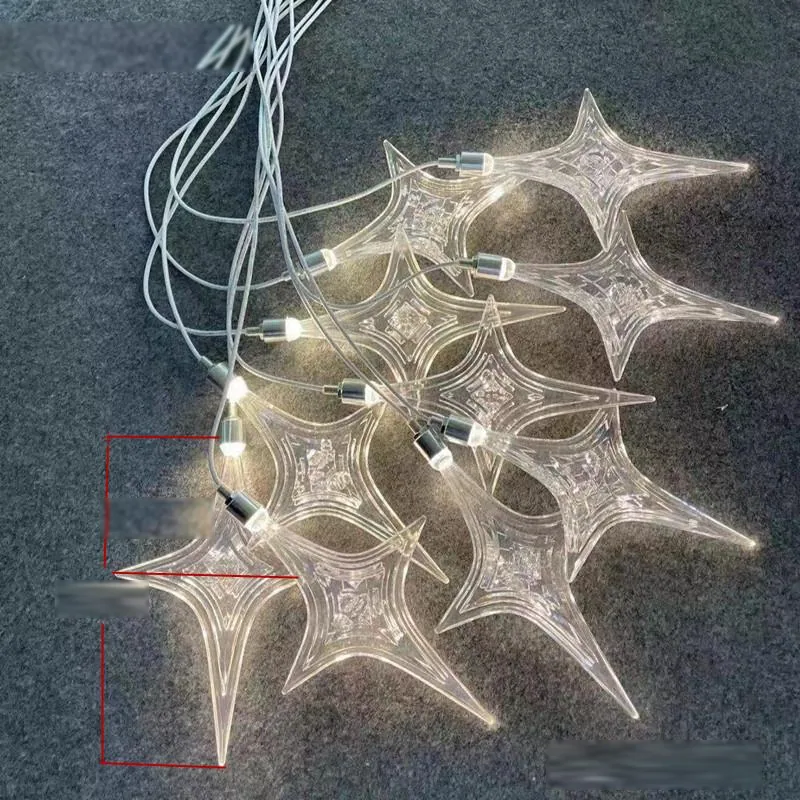 Chandelier with lucky star, 10 lights