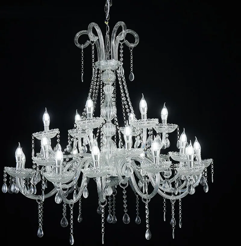 Lustre cristal 12+6+6 branches
