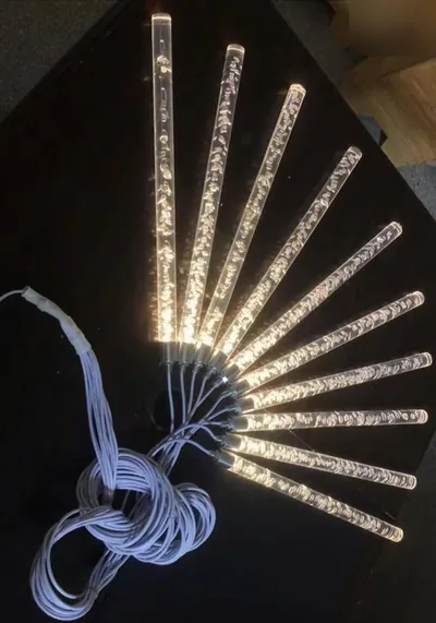 Lustre acrylique bâton, 10 têtes