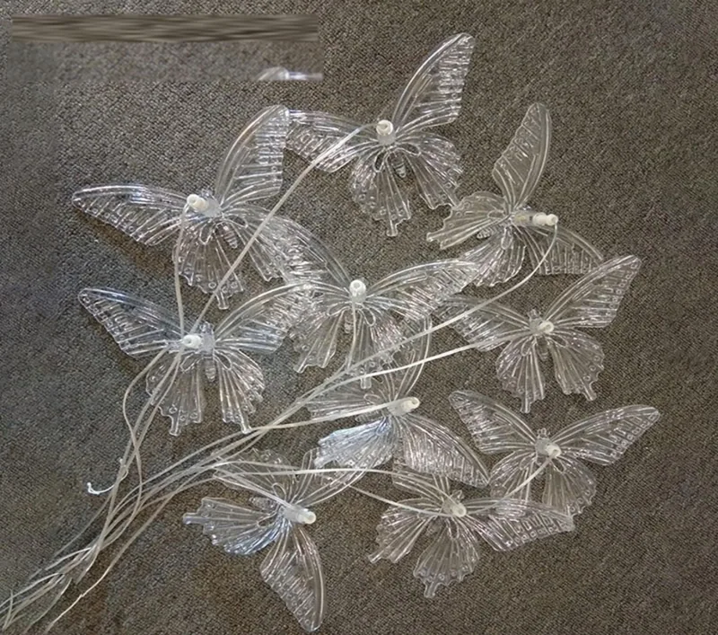 Lustre acrylique papillon, 10 têtes