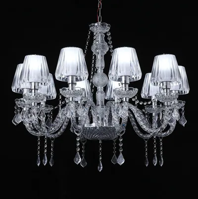 Lustre acrylique, 10 feux