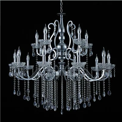 Lustre cristal, 10+5 feux