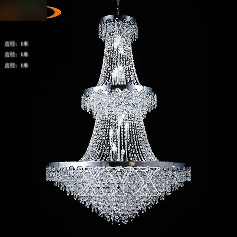 Lustre cristal, 34 feux