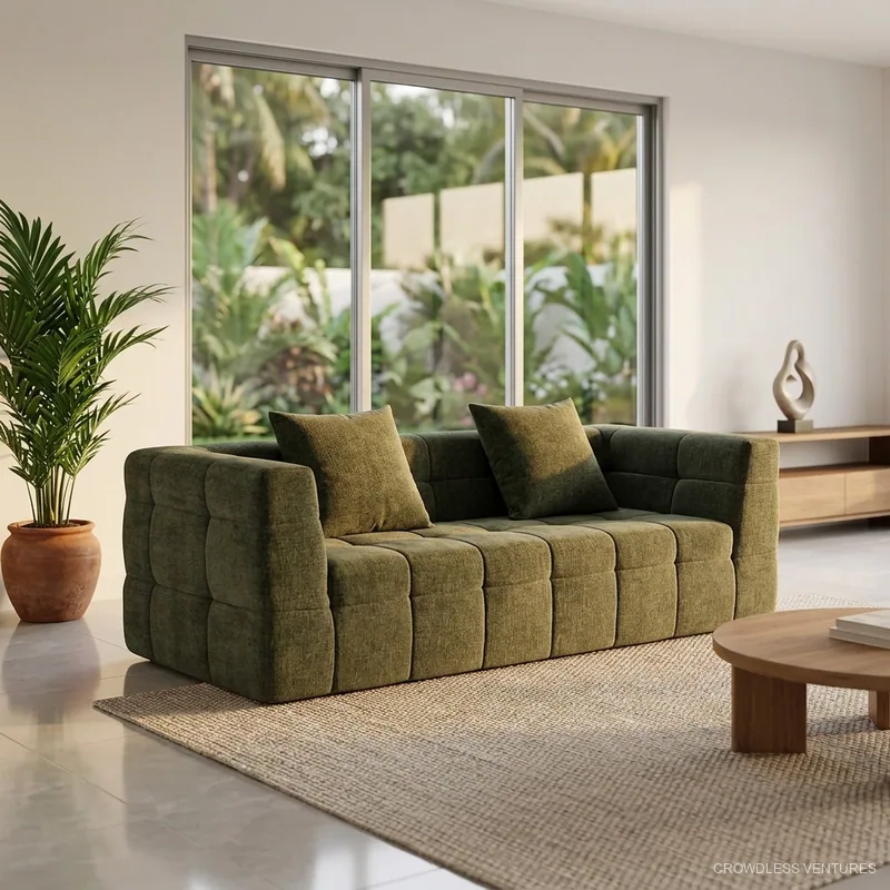 Canapé compressé 3 places CV-MOB-114, 210 × 92 × 68 cm