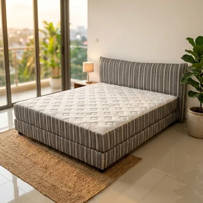 Lit compressé avec matelas CV-MOB-215, 180 × 220 × 10 cm