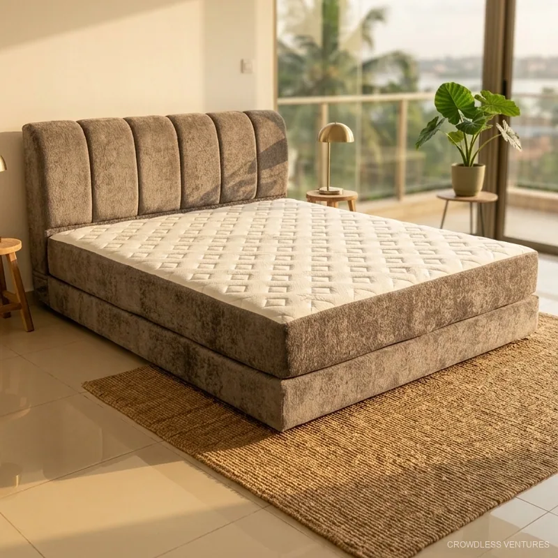 Lit compressé avec matelas CV-MOB-216, 180 × 220 × 10 cm
