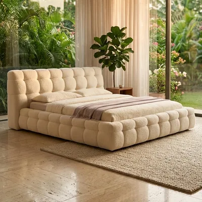 Lit compressé sans matelas 220 × 200 × 100 cm
