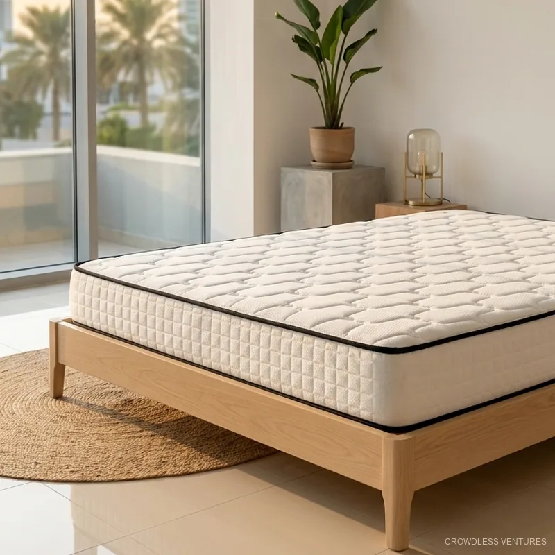 Matelas compressé à ressorts ensachés CV-MOB-221, 150 × 200 × 21 cm