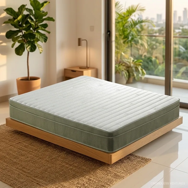 Matelas compressé à ressorts ensachés CV-MOB-225, 150 × 200 × 28 cm