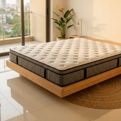 Matelas compressé à ressorts ensachés CV-MOB-227, 150 × 200 × 30 cm