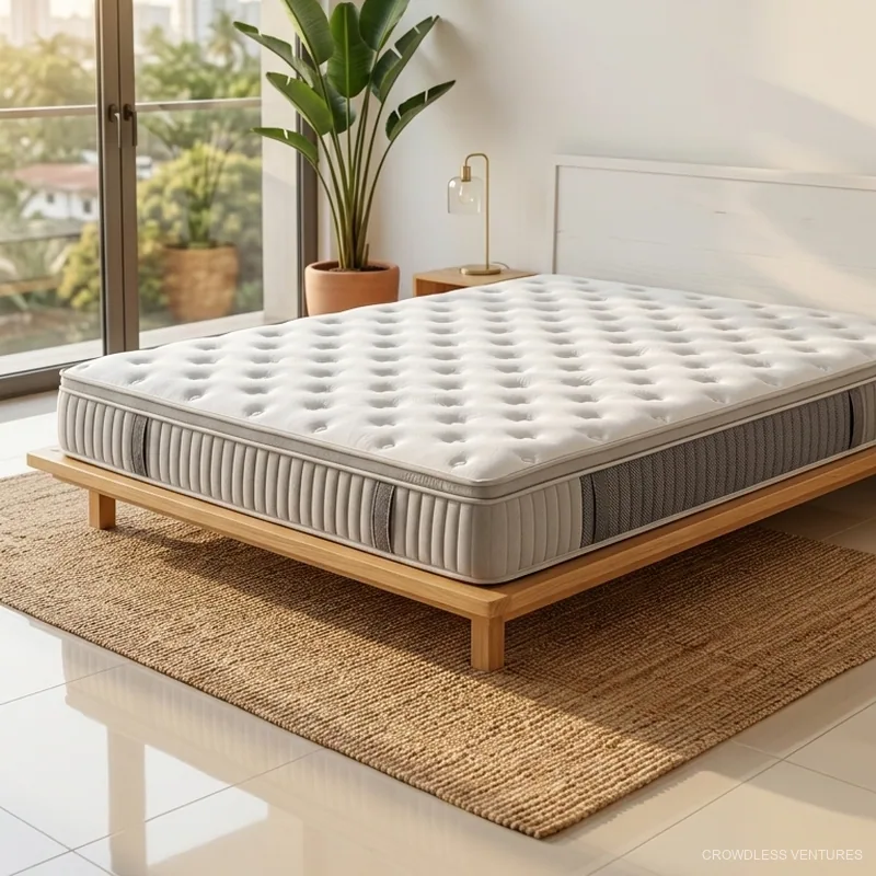 Matelas compressé à ressorts ensachés CV-MOB-231, 150 × 200 × 30 cm