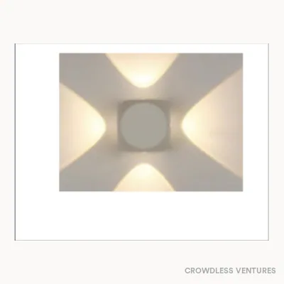 Applique murale cubique, 4 faisceaux, 12 W