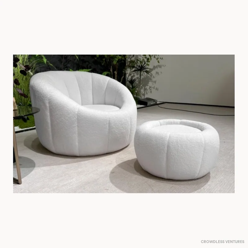 Pouf compressé 95 × 95 × 75 cm