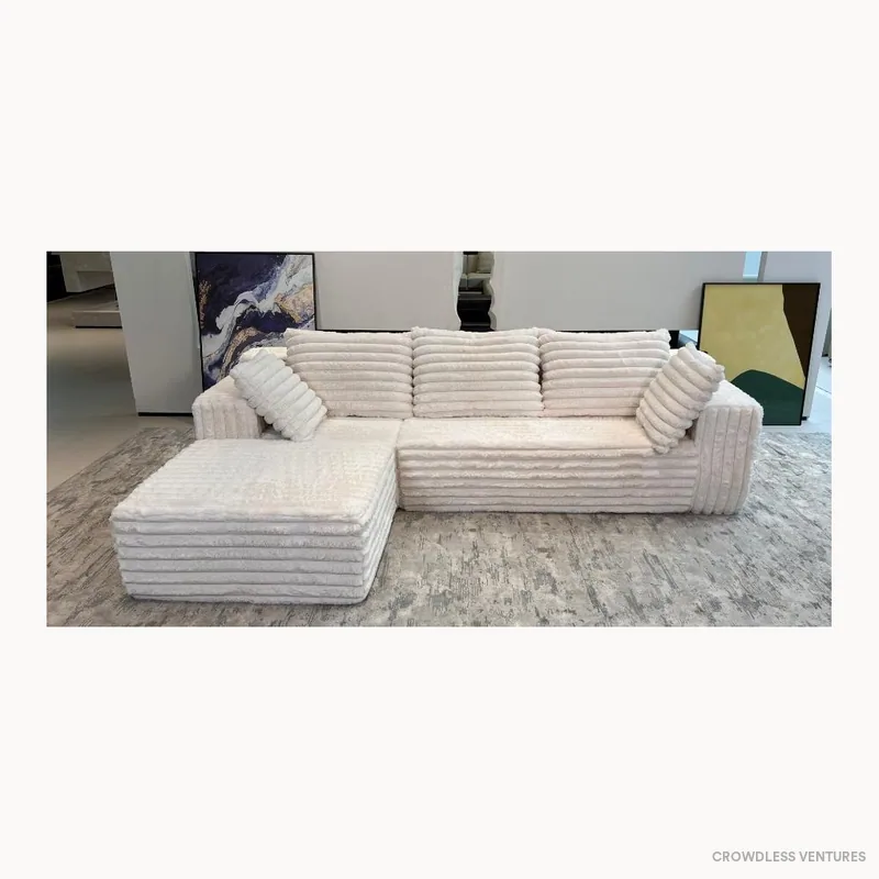 Pouf compressé 175 × 95 × 62 cm