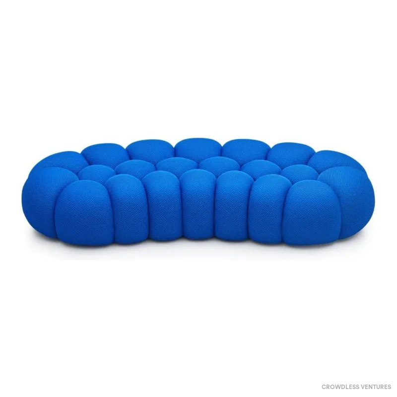 Pouf compressé bulle 182 × 75 × 36 cm