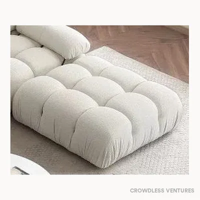 Pouf compressé 90 × 90 × 40 cm