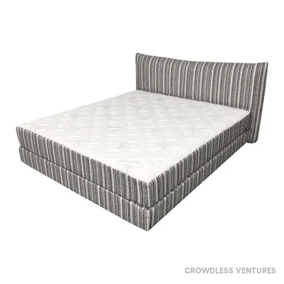 Lit compressé avec matelas 180 × 220 × 10 cm