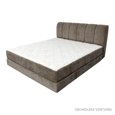 Lit compressé avec matelas 180 × 220 × 10 cm
